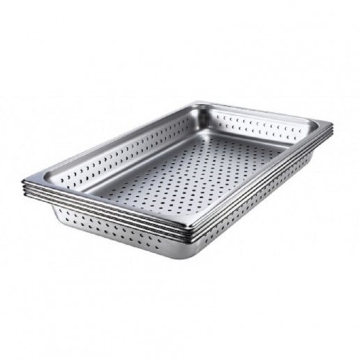 Atelier Du Chef - Anti-Jam Perforated Full Size Food Pan - 2 1/2 in. Deep