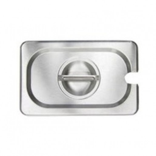 Atelier Du Chef - Food pan cover 1/9 notched made of stainless steel