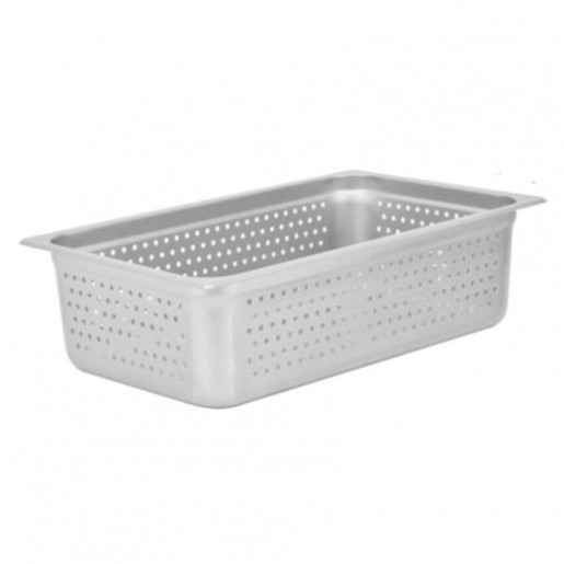 Atelier Du Chef - Anti-Jam Perforated Full Size Food Pan - 6 in. Deep