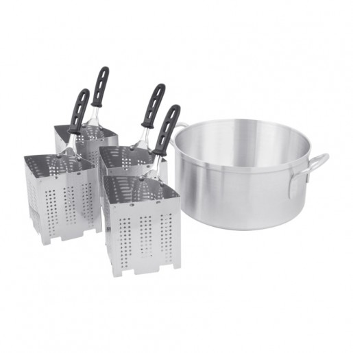 Vollrath - 14 in. Wear-Ever Pasta and Vegetable Cooker Set with 4 Baskets