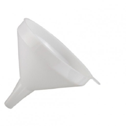 Winco - 32 oz. (6.25 in.) White Plastic Funnel