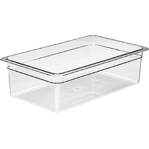 Cambro - Camwear Full Size Clear Polycarbonate Food Pan - 6 in. Deep