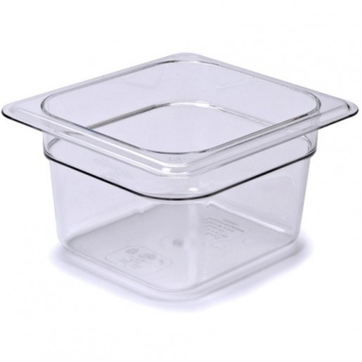 Cambro - Camwear 1/6 Size Clear Polycarbonate Food Pan - 4 in. Deep