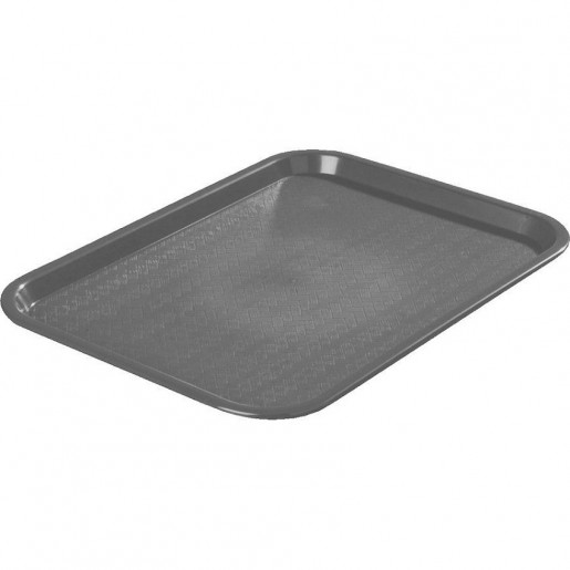 Vollrath - 14 in. X 18 in. Gray Polypropylene Fast Food Tray
