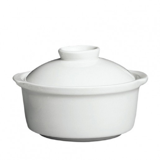 Cameo China - Imperial White 9 oz. Soup Tureen with Lid 32 per box