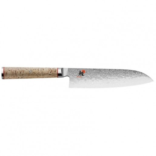 Miyabi - 5000MCD-B Birchwood Handle 7 in. Santoku Knife