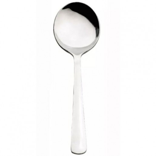 Browne - 7.3 in. round stainless steel tablespoon 18/0 Win2 - 24 per box