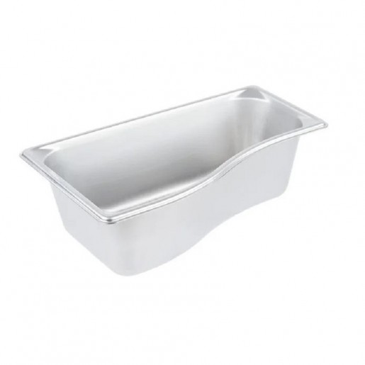 Vollrath - Super Pan 1/3 Size Outer Super Shape Stainless Steel Food Pan - 4 inch Deep