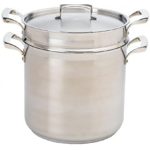 Browne - Thermalloy 12 Qt. Stainless Steel Double Boiler with Lid