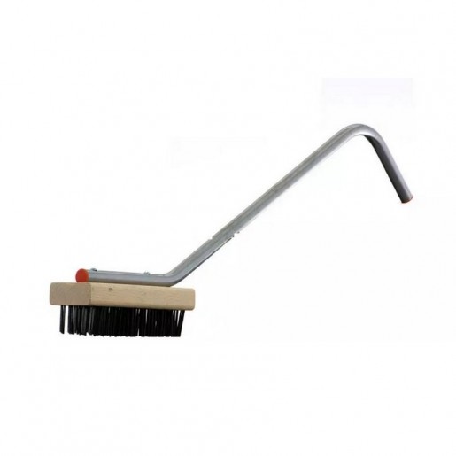 Prince Castle - 8 in. Medium Steel Brush with 24 in. Handle