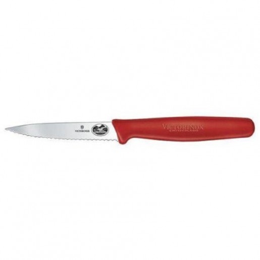 Victorinox - Paring knife serrated 3¼'' red handle