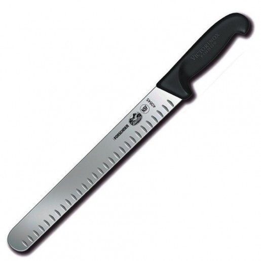 Victorinox - Fibrox Pro 12 in. Granton Edge (Hollow-Ground) Slicing Knife