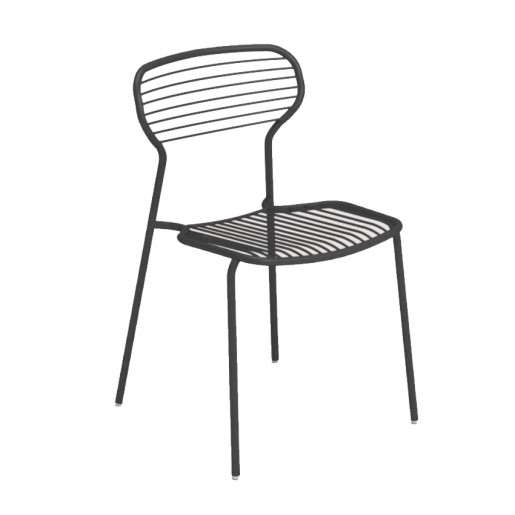 Bum Contract - Apero Antique Black Side Chair