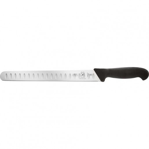 Mercer Culinary - BPX 11 in. Granton Edge Slicing Knife with Black Handle
