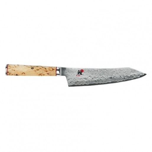 Miyabi - 5000MCD-B Birchwood Handle 7 in. Rocking Santoku Knife
