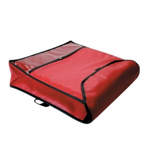 Atelier Du Chef - 20 in. x 20 in. x 5 in. Insulated Red Pizza Delivery Bag