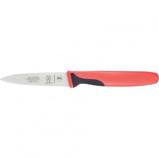 Mercer Culinary - Millennia Colors 3 in. Slim Paring Knife with Red Handle