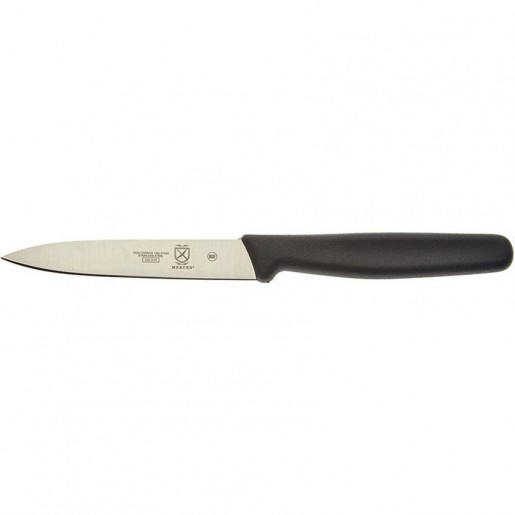 Mercer Culinary - 4 in. Pointed Tip Plain Edge Utility Knife with Black Handle