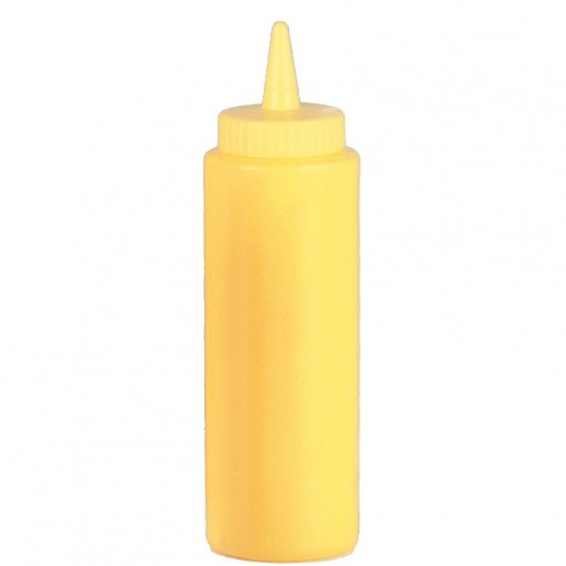 Atelier Du Chef - 12 oz. Yellow Plastic Squeeze Bottle