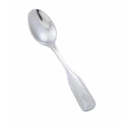 Winco - Toulouse 4 5/8 in. 18/0 Stainless Steel Espresso Spoon - 12 per box