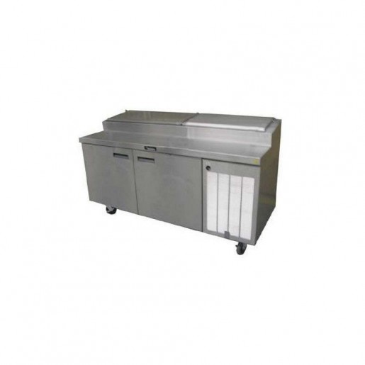 Delfield - 72 in. Refrigerated Pizza Prep Table - space for (9) 1/3 size pans