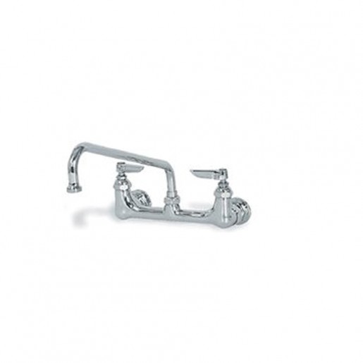 T&S Brass - 12 in. Mural Faucet with Swing Spout