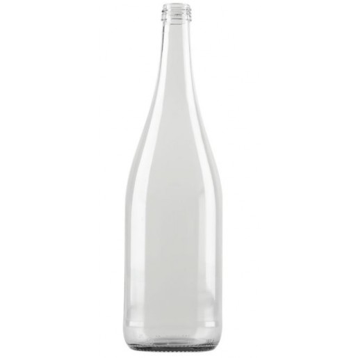 United Bottle - 1 L Clear Glass Bottle - 12 per box