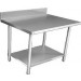 Thorinox - 30 in. X 60 in. Stainless Steel Work Table with 5 in. Backsplash