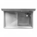 Thorinox - 18 in. X 18 in. X 11 in. Stainless Steel One Compartment Sink - Left Drainboard