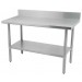 Thorinox - 30 in. X 48 in. Stainless Steel Work Table with 5 in. Backsplash
