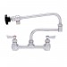 Fisher - 8 in. Centers Wall Mounted Pot Filler Faucet with 24 in. Double-Joint Control Spout