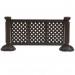 Grosfillex - 3-Panel Section of Portable Fencing - Black