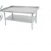 Thorinox - 24 in. x 72 in. Stainless Steel Equipment Stand with Galvanized Steel Shelf