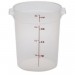 Cambro - 4 qt. (3.8L) Translucent Round Food Storage Container with Measurement Gradations