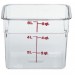 Cambro - Camwear CamSquare 6 qt. (5.7L) Clear Square Food Storage Container with Measurement Gradations