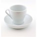 Orly Cuisine - 8 oz. White Cappuccino Cup and Saucer - 6 per box