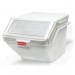 Rubbermaid - 12.6 Gallon / 200 Cup White Ingredient Storage Bin with 2 Cup Scoop