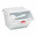 Rubbermaid - 2.6 Gallon / 40 Cup White Ingredient Storage Bin with ½ Cup Scoop