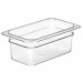 Cambro - Camwear 1/4 Size Clear Polycarbonate Food Pan - 4 in. Deep