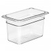 Cambro - Camwear 1/4 Size Clear Polycarbonate Food Pan - 6 in. Deep