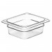 Cambro - Camwear 1/6 Size Clear Polycarbonate Food Pan - 2 1/2 in. Deep