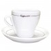 Orly Cuisine - 8 oz. Cappuccino Cup and Saucer with Black Line - 6 per box