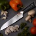 Mercer Culinary - Damascus 7 in. Santoku Knife with Ergonomic G10 Handle